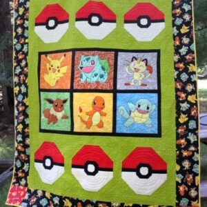 Pocket Monsters Quilt Blanket Lu88  Quilt